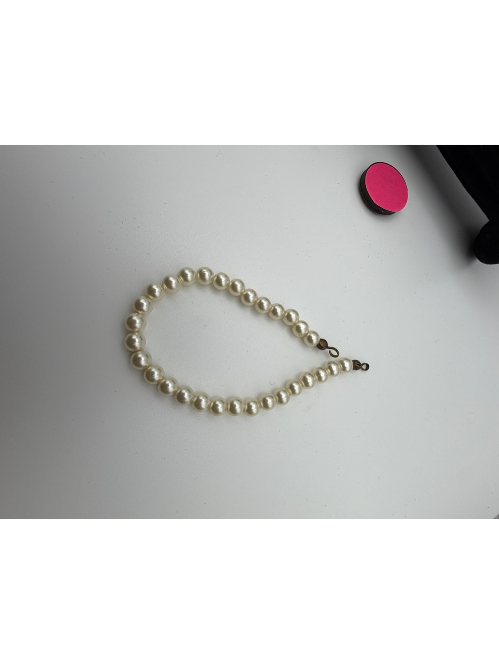 Faux pearl bracelet